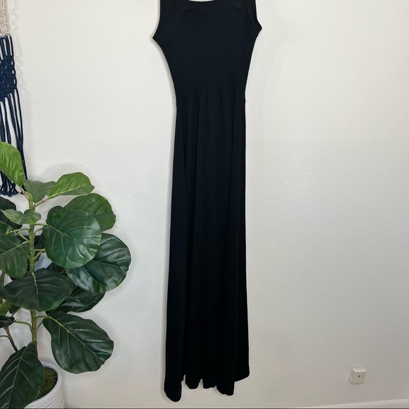 Vintage Roncelli black knit button down Maxi dress - Picture 3 of 10